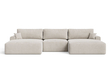 Wohnlandschaft mit Schlaffunktion und Bettkasten Serene Beige