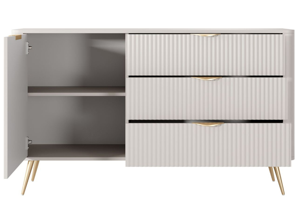 Kommode mit Türe und Schubladen Latina Beige