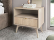 Nachttisch mit Schublade Modena Beige