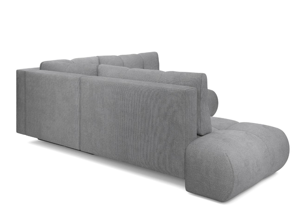 Ecksofa mit Schlaffunktion und Bettkasten Links Kair Grau