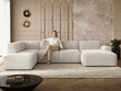 Wohnlandschaft Links Belluno Hellbeige