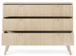 Kommode mit drei Schubladen Modena Beige