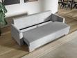 Schlafsofa mit Bettfunktion und Bettkasten Pori Creme