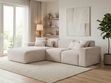 Ecksofa L-Form Links Moderne Ecksofa Leni Beige