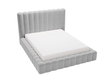 Polsterbett mit Bettkasten und Lattenrost 180x200 Rotto Hellgrau