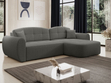 Ecksofa L-Form mit Schlaffunktion und Bettkasten Avessio Grau