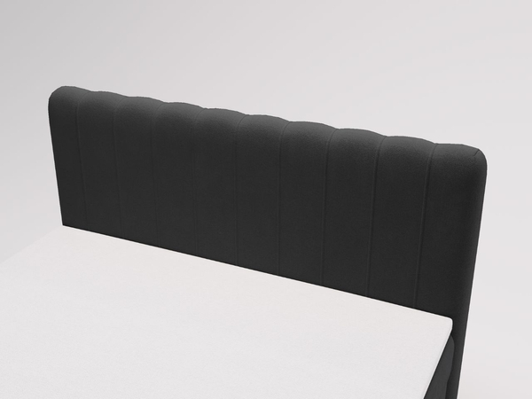 Boxspringbett mit Bettkasten 120x200 Osteno Schwarz