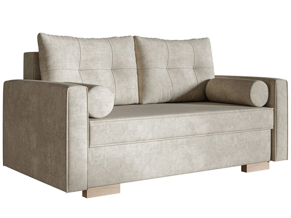 Schlafsofa mit Bettfunktion und Bettkasten Pori Beige