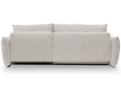 Ecksofa L-Form mit Schlaffunktion und Bettkasten Bene Hellgrau
