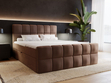Boxspringbett mit Bettkasten 140x200 Alicante Braun
