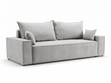 Schlafsofa mit Bettfunktion und Bettkasten Sivra Hellgrau