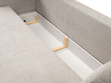 Schlafsofa mit Bettfunktion und Bettkasten Oreo Beige