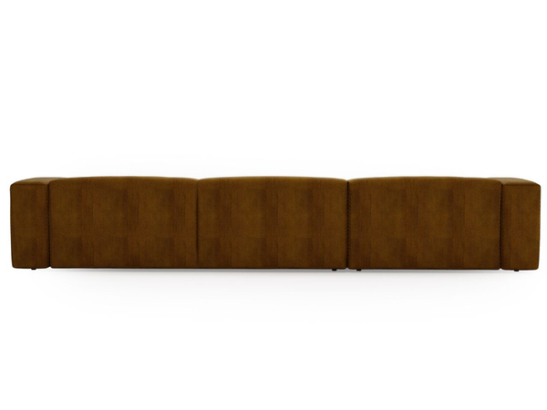 Wohnlandschaft Universell Moderne Cord Ecksofa Landi Honigfarben