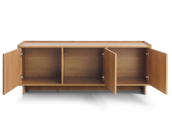Dreitüriges TV-Lowboard 147 cm für Wohnzimmer Azumi Karamell Eiche