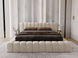 Polsterbett mit Bettkasten und Lattenrost 120x200 Italia Beige