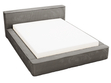 Polsterbett mit Bettkasten und Lattenrost 120x200 Lago Grau