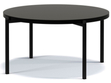 Runder Couchtisch Sevilla 84 cm Schwarz Glanz
