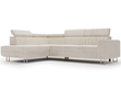 Ecksofa mit Schlaffunktion und Bettkasten Berona links Beige
