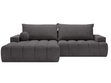 Ecksofa L-Form mit Schlaffunktion und Bettkasten Havi Links Graphit