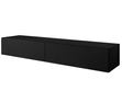 Hängendes TV-Lowboard mit zwei Türen 175 cm mit LED-Beleuchtung  Sorelle Schwarz Matt