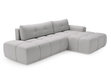 Ecksofa L-Form Rechts mit Schlaffunktion und Bettkasten Montero Grau