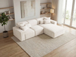 Ecksofa L-Form Rechts Moderne Ecksofa Leni Creme