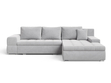 Ecksofa L-Form mit Schlaffunktion und Bettkasten Sonia Grau