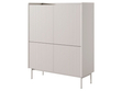 Türkommode Abios Beige, Scandi Eiche