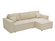 Ecksofa L-Form mit Schlaffunktion und Bettkasten Prato XL Beige 