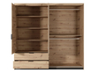 Drehtürenschrank mit Spiegel 220 cm Turia Artisan Eiche, Anthrazit