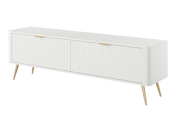 TV-Lowboard mit Türen 163 cm Latina Weiß