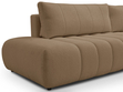 Ecksofa mit Schlaffunktion und Bettkasten Rechts Adoro Braun