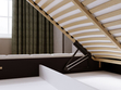 Polsterbett mit Bettkasten und Lattenrost 160x200 Orio Beige