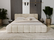 Polsterbett mit Bettkasten und Lattenrost 160x200 Ibiza Creme