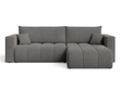 Ecksofa L-Form mit Schlaffunktion und Bettkasten Neva Dunkelgrau