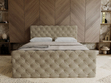 Boxspringbett mit Bettkasten 160x200 Lunaris Hellbraun