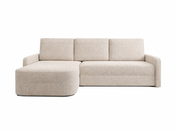 Ecksofa L-Form mit Schlaffunktion und Bettkasten Arvento Beige