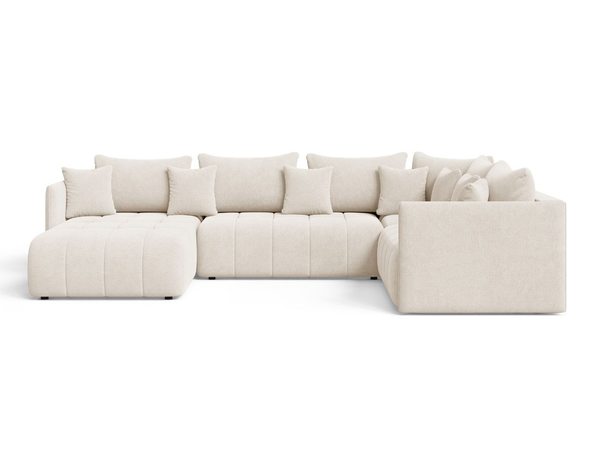 Wohnlandschaft mit Schlaffunktion und Bettkasten Ardi Bis Beige