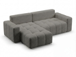 Ecksofa L-Form mit Schlaffunktion und Bettkasten Bresso Dunkelgrau