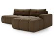 Ecksofa L-Form Rechts mit Schlaffunktion und Bettkasten Montero Braun