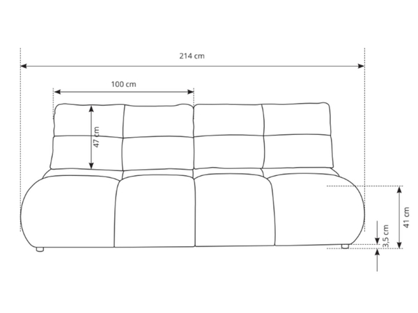 Schlafsofa mit Bettfunktion und Bettkasten Milet Grün