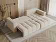 Ecksofa L-Form mit Schlaffunktion und Bettkasten Neva Beige