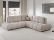 Ecksofa mit Schlaffunktion und Bettkasten Links Kair Beige