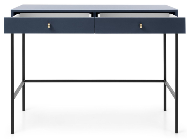 Schminktisch mit Schwarz Metallbeinen Amor Marineblau