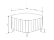 Sitz Pouf Limon Beige
