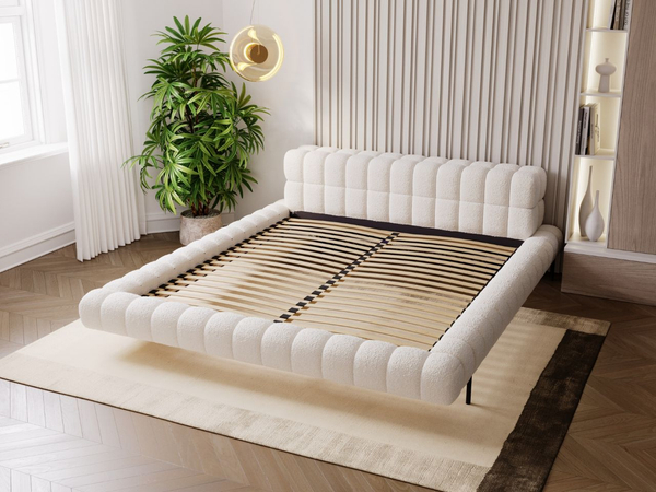 Polsterbett mit Lattenrost 140x200 Imagine Beige