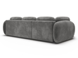 Ecksofa mit Schlaffunktion und Bettkasten Links Carino Grau