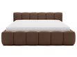 Polsterbett mit Bettkasten und Lattenrost 200x200 Cloud Low Braun