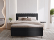 Boxspringbett mit Bettkasten 140x200 Primavera Schwarz
