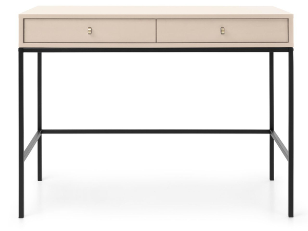 Schminktisch mit Schwarz Metallbeinen Amor Beige